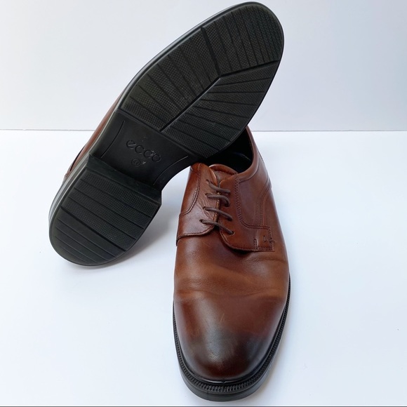 Ecco Brown Leather Almond Toe Shoes US10/EU44